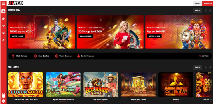 21Red - Best New Slots Sites in Canada