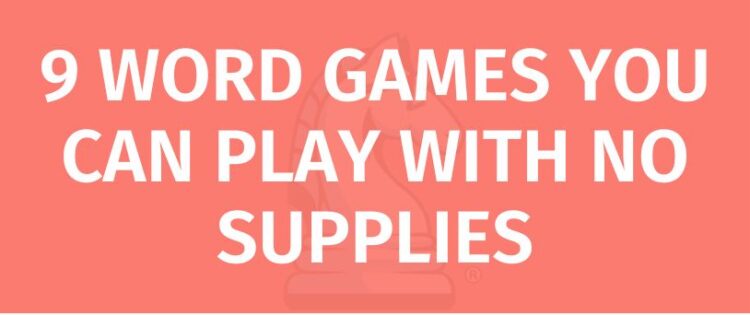 word games no supplies blog