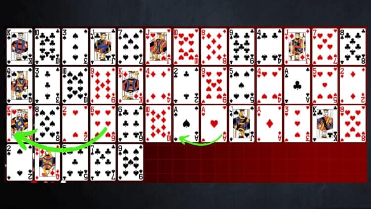 Accordion Solitaire gameplay
