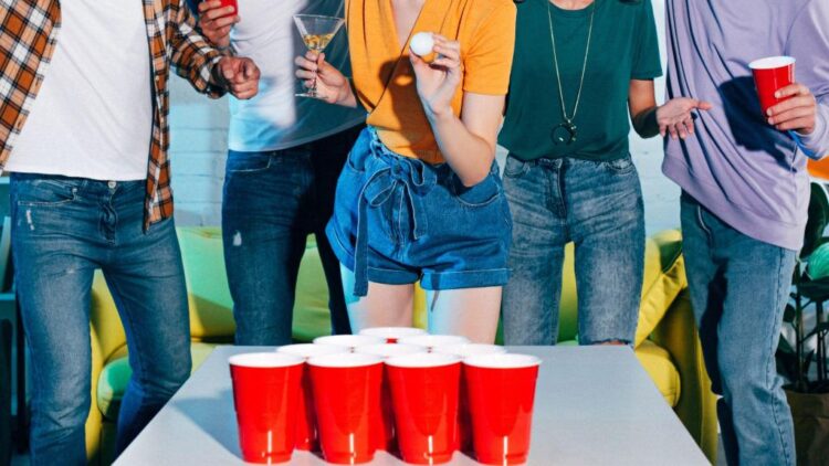 BEER PONG drinking games with cups