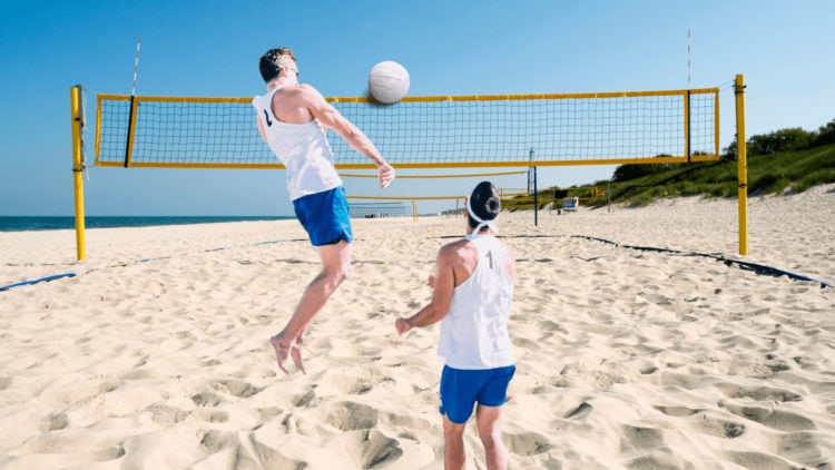 beach volleyball gameplay