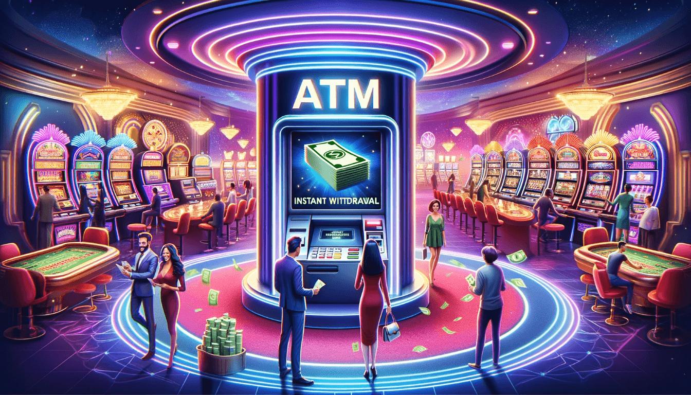 Image depicting people at a casino with the best instant withdrawal and fast payouts