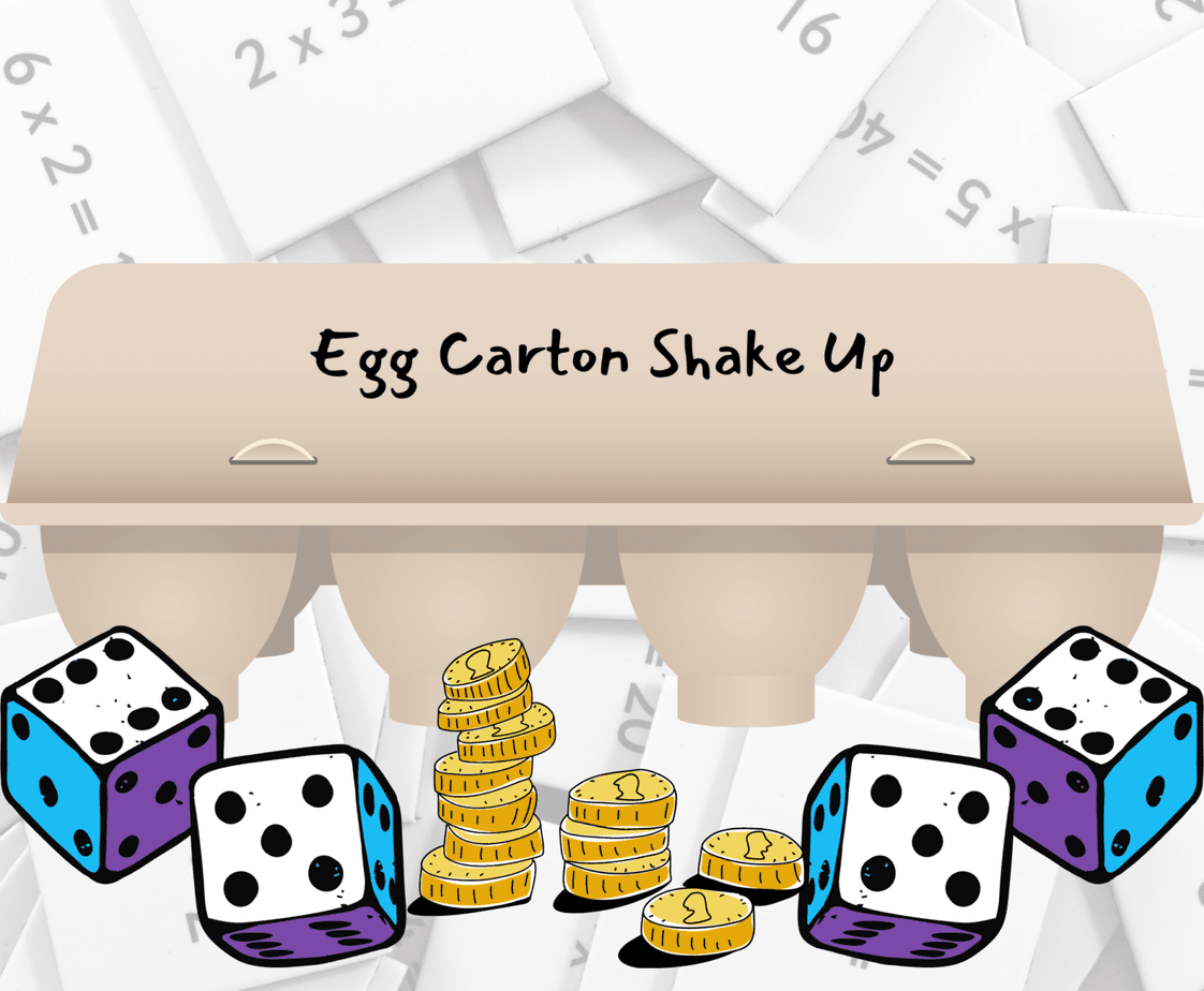 EGG CARTON SHAKE UP MATH GAME Game Rules How To Play EGG CARTON SHAKE