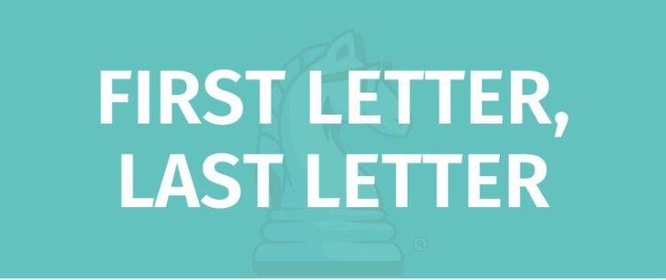 first letter last letter rules title