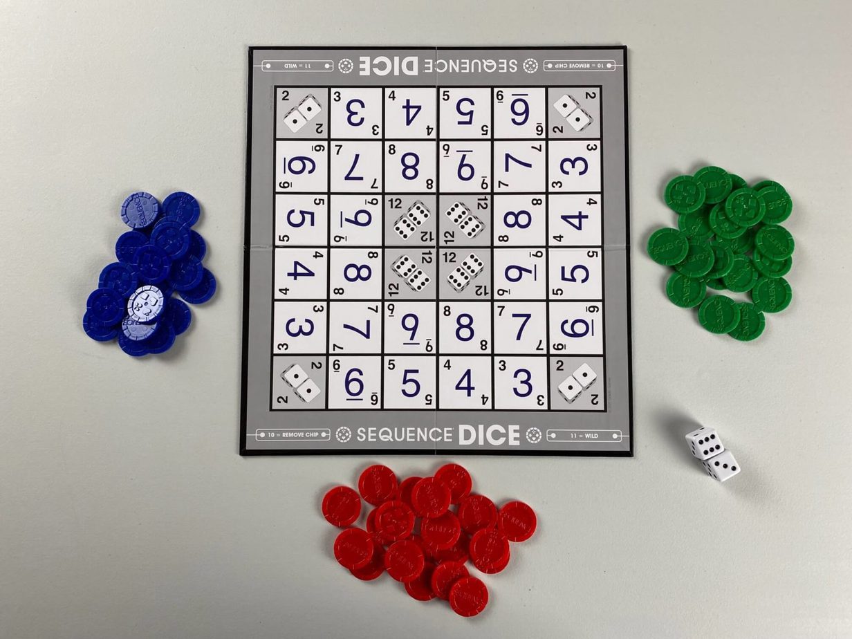 SEQUENCE DICE Game Rules How To Play SEQUENCE DICE
