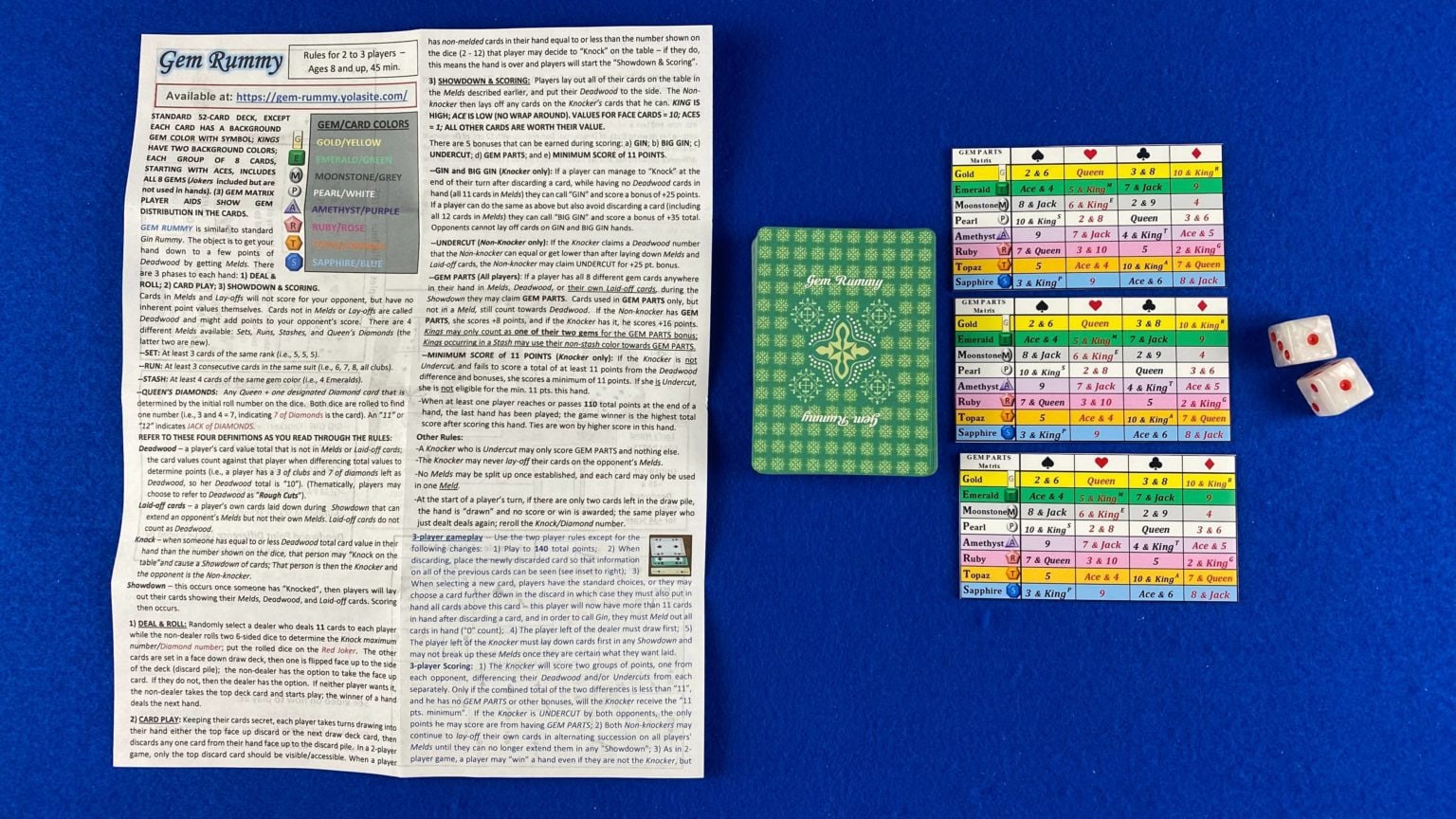 GEM RUMMY Game Rules How To Play GEM RUMMY