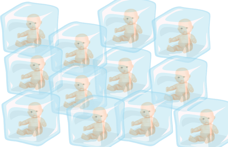 2 Ice Cube Trays w/ Mini Plastic Babies To Play My Water Broke Baby Shower  Game