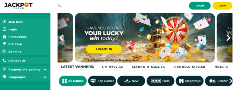 Jackpot Island – Best Canadian Mobile Casino for Welcome Bonuses