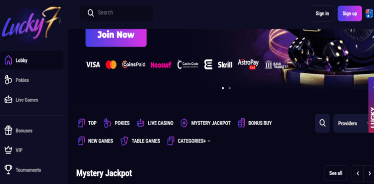 Lucky7even – Best New Instant Withdrawal Casino in Australia