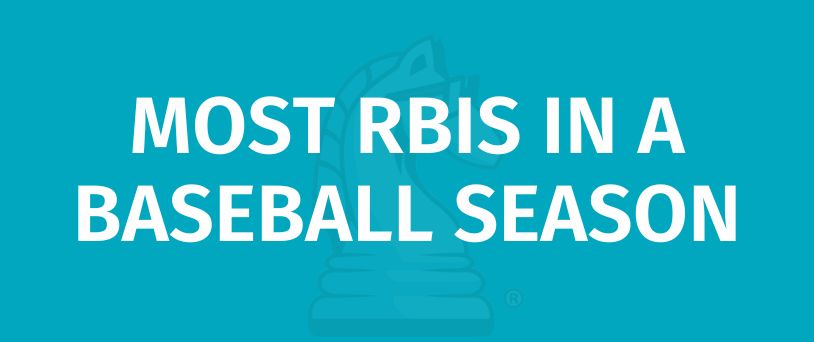 MOST RBIS IN A BASEBALL SEASON - Game Rules