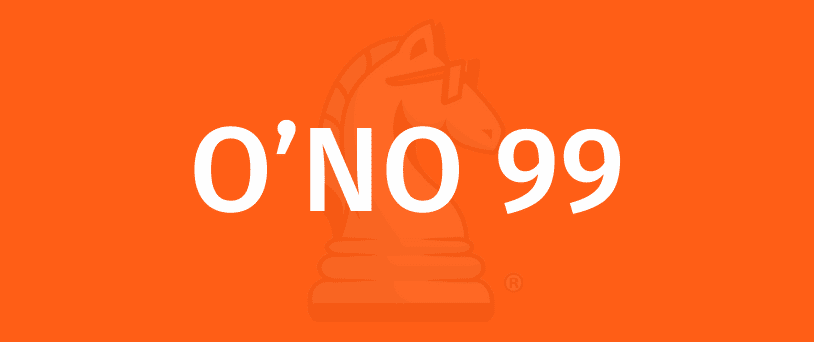 O'NO 99 Game Rules - How To Play O'NO 99