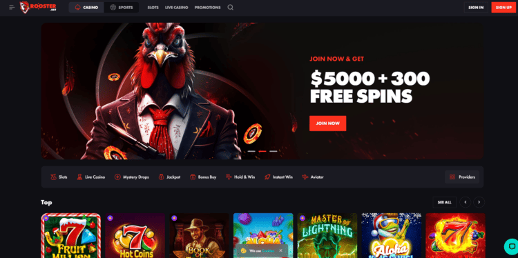 RoosterBet – One of the Best Instant Withdrawal Casinos in Ireland