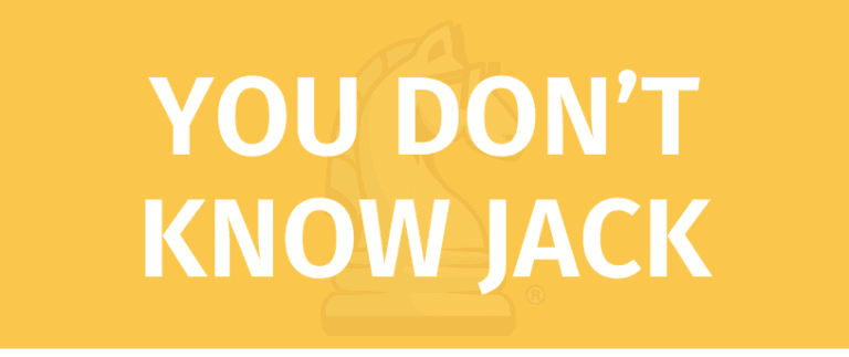 YOU DON’T KNOW JACK Game Rules - How To Play YOU DON’T KNOW JACK