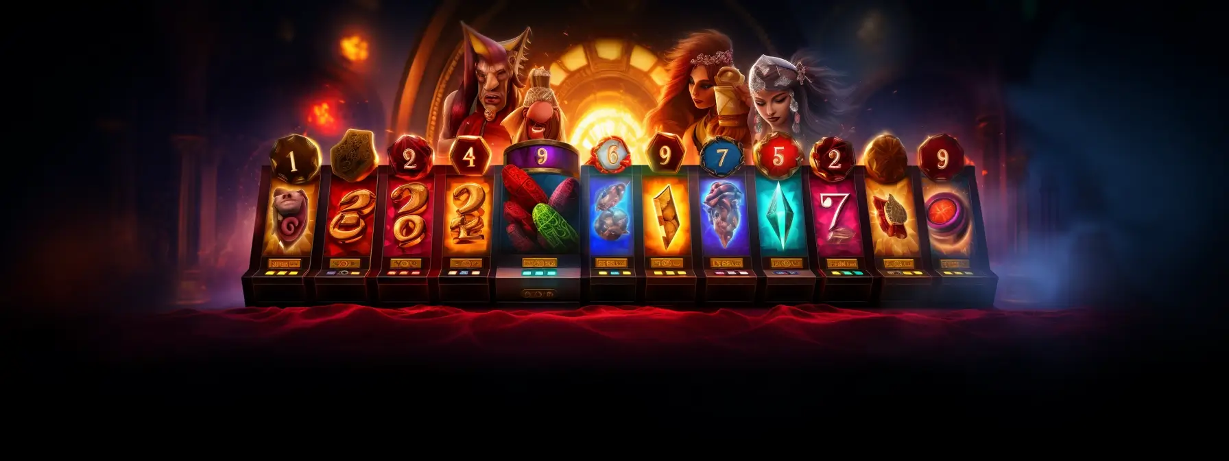 An image depicting the magic of online slots