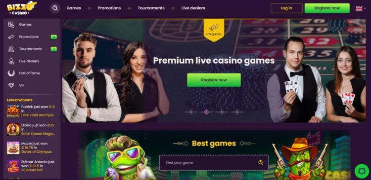 bizzo casino home page