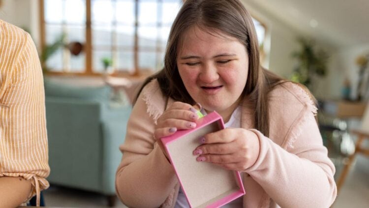 a kid doing crafts to build an empty tomb for easter