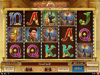 online casino games book of the dead