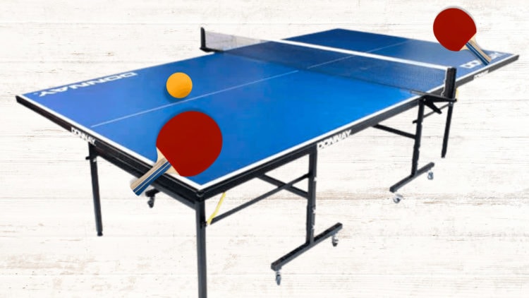 table tennis setup court
