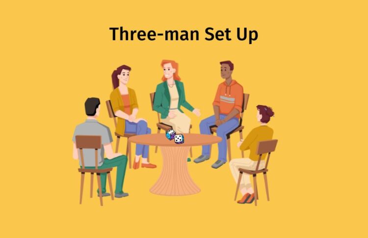 three man set up