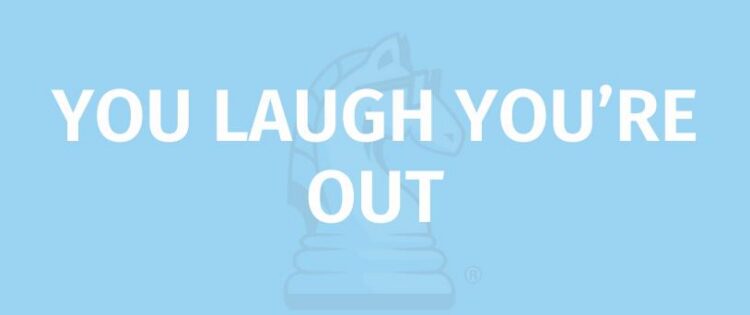 you laugh you're out rules